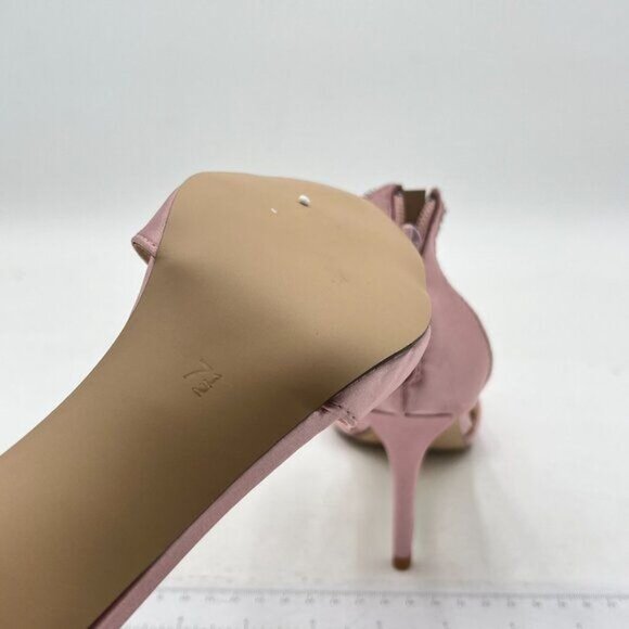 XYD Women's Open Toe Rhinestones Ankle Strap Sandals Mid Heel Pumps Bridal - Picture 6 of 8